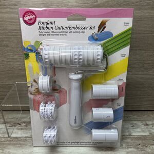 Wilton Fondant Ribbon Cutter Embosser Set - New In Package